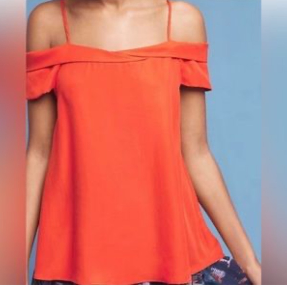 Papermoon Vibrant red Off-Shoulder Blouse